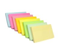 Large Sticky Notes, 76 x 127 mm 8 Brilliant Colors Assorted Self-Stick Post Pads for Notebook,Office,School and Home,100 Sheets/Pad