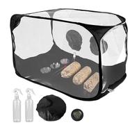 Large Still Air Box Mushroom Grow Tent, Still Air Box 38x20x25 Inch Transparent Plastic Mushroom Grow Tent Foldable Portable for Spores Horticulture Supplies