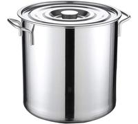 Large Stock Pot, Professional Stainless Steel Stock Pot with Lid, Commercial Grade Soup Pot Cooking Pot,-30cm*30cm(18L)