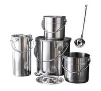 Large Stock Pot, Stainless Steel Storage Bucket/Multi-purpose Bucket/Food Storage Container for Storing Various Dry/Wet Foods,20L