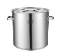 Large Stock Pot with Lid - Soup Pot,Catering Commercial Thick Stainless Steel Deep Soup Pot,Cooking Pot with Non-Stick Coating,for Gas Stove/Induction Cooker (One Color 60L)