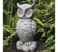 Large Stone Cast Owl Garden Ornament