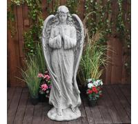 Large Stone Cast Praying Angel Memorial Statue