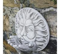 Large Stone Cast 'Wind' Wall Plaque