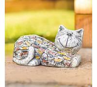 Large Stone Effect Cat Garden Ornament