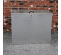 Large Storage Feed Bins 64L Galvanised Metal Waterproof Heavy Duty Rodent Proof Outdoor Farm Garden Animal Pet Stables Lockable Container With Lid One Compartment | FREE Secure Pad Lock…