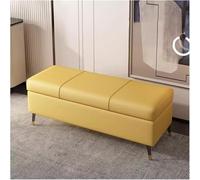 Large Storage Ottoman Bench, Faux Leather Rectangular Footstool with Lift Top for Living Room Entryway End of Bed