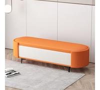 Large Storage Ottoman Bench Upholstered Entryway Shoe Bench with High Resilience Foam Stylish Bedroom Furniture for Living Rooms End of Bed 150cm/59in Multi-Functional