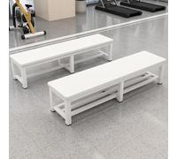Large Storage Ottoman Bench with Metal Frame - Stylish Entryway Dining Room & Living Room Seating - Versatile 39.4" Outdoor Bench Perfect for Hallways & Home Decor (White 100 * 35cm)