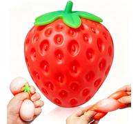 Large Strawberry Squishy Toys,Jumbo Big Cute Taba Realistic Soft Strawberry Ball,Sensory Fidget Squeeze Toy,Slow Rising Anxiety Stress Squishys for Adults & Kids,Party Favors,Birthday Gifts(1Pcs)