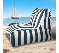 Large Striped Floating Beanbag for Swimming Pool Comfortable Outdoor & Indoor Use Unfilled Bean Bag for Relaxation at Beach Lake & Backyard Perfect for Summer Fun