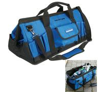 LARGE STRONG HEAVY DUTY NYLON HARD BASE TOOL BAG BOX 600 mm SHOULDER STRAP