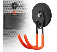 Large Strong Magnetic Hooks for Hanging 100lb Heavy Duty, 2Pcs 3.5in Neodymium Magnet Storage Utility Hooks, Steel Long Magnetic Holder/Hanger Hook Organizer for Hanging Garage/Garden/Power Tools