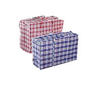 Large Strong Re-usable Supermarket Foldable Zip Shopping Bag Laundry Bag