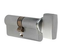 Large Style Thumbturn to Suit Cylinder 34 x 27.5 x 12mm Satin Chrome