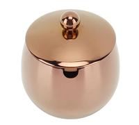 Large Suagr Dish, Polished Sugar Container, Stainless Steel Sugar Bowl, Spice Jar with Lid, Multifunction Sugar Holder for Kitchen, Bar, Restaurant, Perfect for Sugar, Pepper, Salt(Rose Gold)