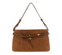 Large Suede Belt Shoulder Bag - female - PINKO - Shoulder Bags - Brown - ONE SIZE - Bags ONE SIZE