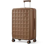Large Suitcase 26 Inch Carry on Suitcase 46x27.5x66cm Hard Shell Suitcase with TSA Lock and Double Spinner Wheels, Travel Suitcase for Holiday 7+ Days, 83.5L Check in Luggage (Chocolate Brown)