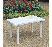 Large Summer Weather Proof Plastic Rectangle Table Garden Patio Dining Furniture