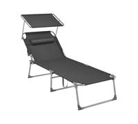 Large Sun Lounger, Grey