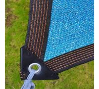 Large Sun Shade Cloth - 90% UV Block Mesh Tarp with Stainless Steel Grommets Ideal for Pergolas Patios and Gardens (Blue 25x45ft) -Shade Netting.
