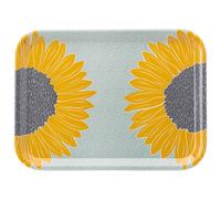 Large Sunflower Serving Tray - Artisan Flower Collection by English Tableware Co., Gloss Melamine 43.5 x 32 x 2 cm
