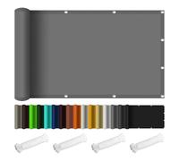 Large Sunshade Canopy 480x480cm Waterproof UV Protection Wind-Resistant with Grommets & Support Ropes Ideal for Pool Garden Villa Greenhouse - Light Gray