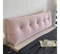 Large Supportive Pillow for Bed or Sofa - Removable Cushion for Reading & Relaxation 180x20x50cm Perfect for Queen Size Beds & Backrest Support Soft & Comfortable