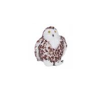 Animal Instincts Snow Mates Suri Snowy Owl, Squeaky Soft Plush Chew Companion Dog Toy - Medium