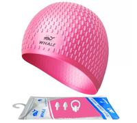 Large Swim Cap Silicone Swim Cap Keep Your Hair Dry While Swimming (Pink)
