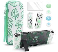 Large Switch Carry Case for Nintendo Switch , Animal Crossing Travel Carrying Protective Game Case, Portable Switch Accessories Bundle Case Bag