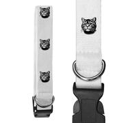 Large 'Tabby Cat' Dog Collar (PR00050198)