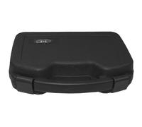 LARGE TACTICAL PLASTIC SINGLE PISTOL GUN CARRY HAND CASE LOCKABLE PADDED BLACK