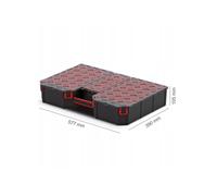 B2C Tager DIY Storage Organiser Compartment Parts Screws Carry Case Tool Box Workshop Garage Home (Large Tall - boxes)
