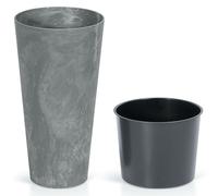 Prosperplast High Flowerpot Urbi Square Effect 26.6l 50x26.5x26.5 Cm Grey