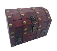 Large Tan Treasure Chest - Rustic Storage & Decorative Chest