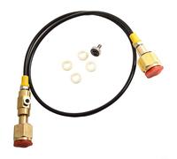Large Tank Refill Station Charging Adapter with 36 Inch High Pressure Hose CGA320 to CGA320 Conversion for Industrial Hydraulic Pneumatic Systems