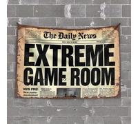 Large Tapestry Extreme Game Room: The Daily News Tapestry Beer Decor Room Decorations for Bedroom Aesthetic(100X150CM)