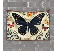 Large Tapestry Nature's Palette: A Celebration of Colorful Butterflies and Vibra Tapestry Bar Accessories for Man Cave Funny House Decor(75X100CM)