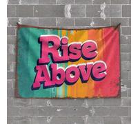 Large Tapestry Rise Above: Embracing Challenges with Courage and Positivity Tapestry Tapestries Bar Accessories for Man Cave(75X100CM)