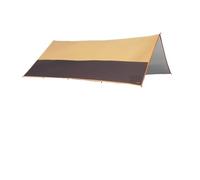 Large Tarp Waterproof 4x6m Sun Shelter Outdoor Camping Awning Tent Big Shade Canopy for Family Beach Hiking(Only Yellow tarp)