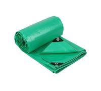 Large Tarpaulin Waterproof Heavy Duty 110 x 110 cm Waterproof, with Eyelets Tarp Sheet Cover Easy to Wash for Garden Furniture Camping Ground Sheet Truck Cover, Green
