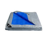 Large Tarpaulin Waterproof Heavy Duty 5x4m/3x2m Tarp Rain Cover Reinforced Multipurpose Outdoor Garden Awning(Blue,3x5M)