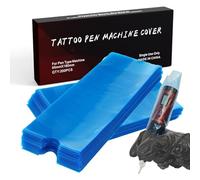 Large Tattoo Machine Covers - Yugui Tattoo Pen Covers 200pcs Disposable Plastic Tattoo Grip Sleeve Bags Pen Type Bags for Tattoo Pen Sleeves for Tattoo Pen Tattoo Kit Tattoo Supplies Clear