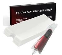 Large Tattoo Machine Pen Covers - Yugui 200Pcs Transparent Disposable Plastic Tattoo Grip Sleeve Bags Pen Type Bags for Tattoo Pen Sleeves for Tattoo Pen Tattoo Kit Tattoo Supplies Clear