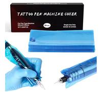 Large Tattoo Pen Machine Covers - LEAYOKA 200pcs Blue Tattoo Pen Covers Tattoo Pen Bags 2.56 X 7.11inch Disposable Tattoo Machine Wrap Cartridge Machine Sleeves for Most Wireless Tattoo Pen Machine