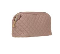 Large Taupe Toiletry Cosmetic Travel Bag