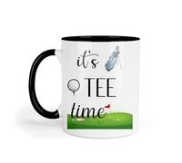 Large Tea Mug | Its Tee Time Golfers & Coaster Set Gift for Birthdays and Christmas | Coffee Mug | Extra Large Serves