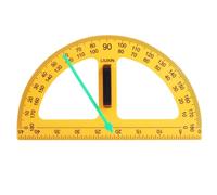 Large Teacher Protractor | 17.91 Inches Teaching Compass Protractor | Math Geometry Ruler | Wear-Resistant Safe Big Display Ruler for Classroom Math Lessons and Geometry Demonstrations