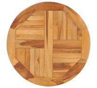 Large Teak Hardwood Lazy Susan Rotating Table Turntable Disk, Teak, 50 cm Round